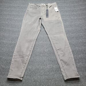 Nicole Miller Jeans Womens 8 Gray Soho High Rise Ankle Skinny Stretch Pants